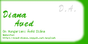 diana aved business card