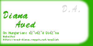 diana aved business card